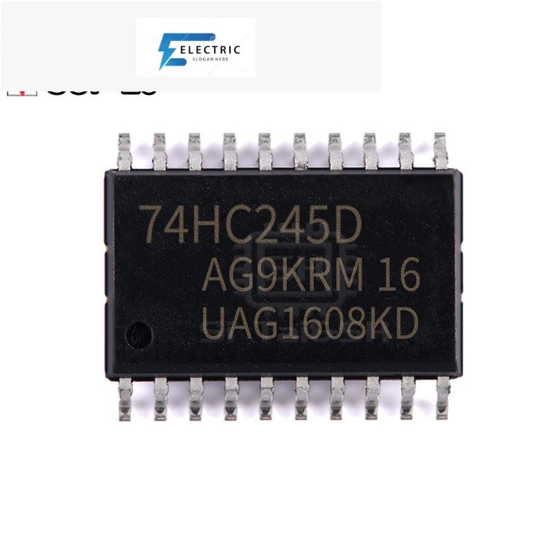10PCS ICN74HC245 SM74HC245D 74HC245 74HC245D กว้าง-body 7.2 มม.แพทช์ SOP20