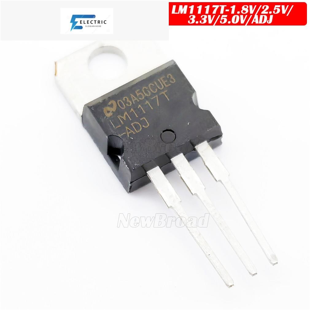 5PCS LM1117T-ADJ LM1117T-1.8V LM1117T-2.5V LM1117T-3.3V LM1117T-5.0V TO-220 สาม Terminal Regulator L
