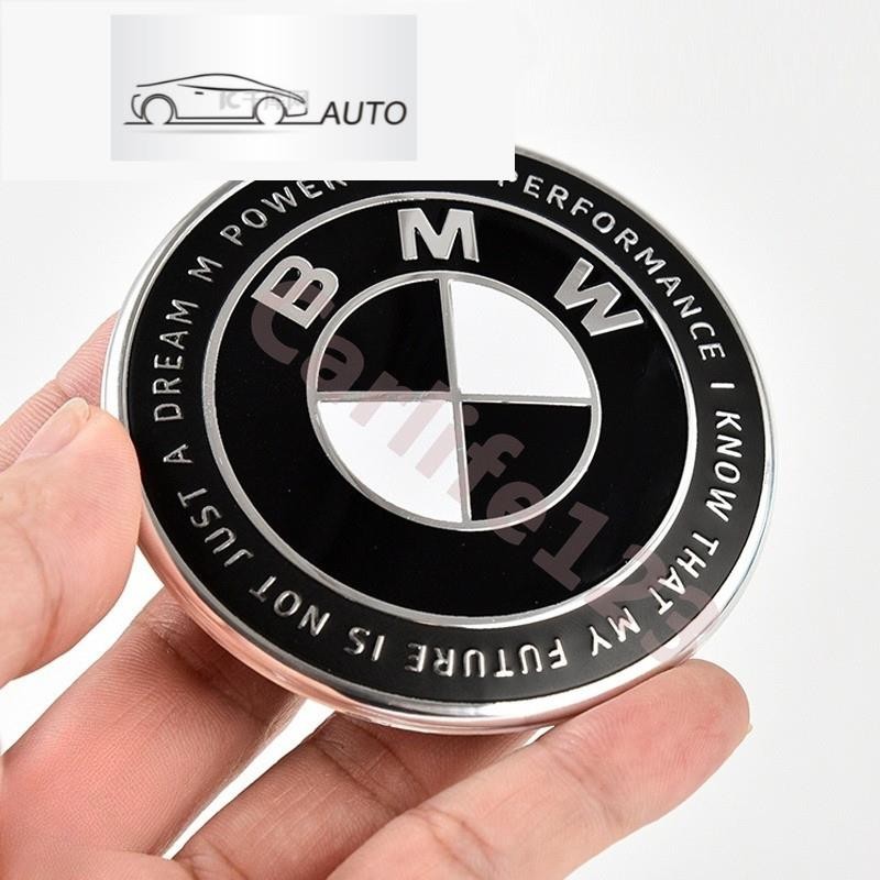 HYS BMW 50th Anniversary Limited Edition โลโก้สีดํา ฝากระโปรงหน้า ป้ายท้ายกระบะท้าย ฝาครอบดุมล้อ