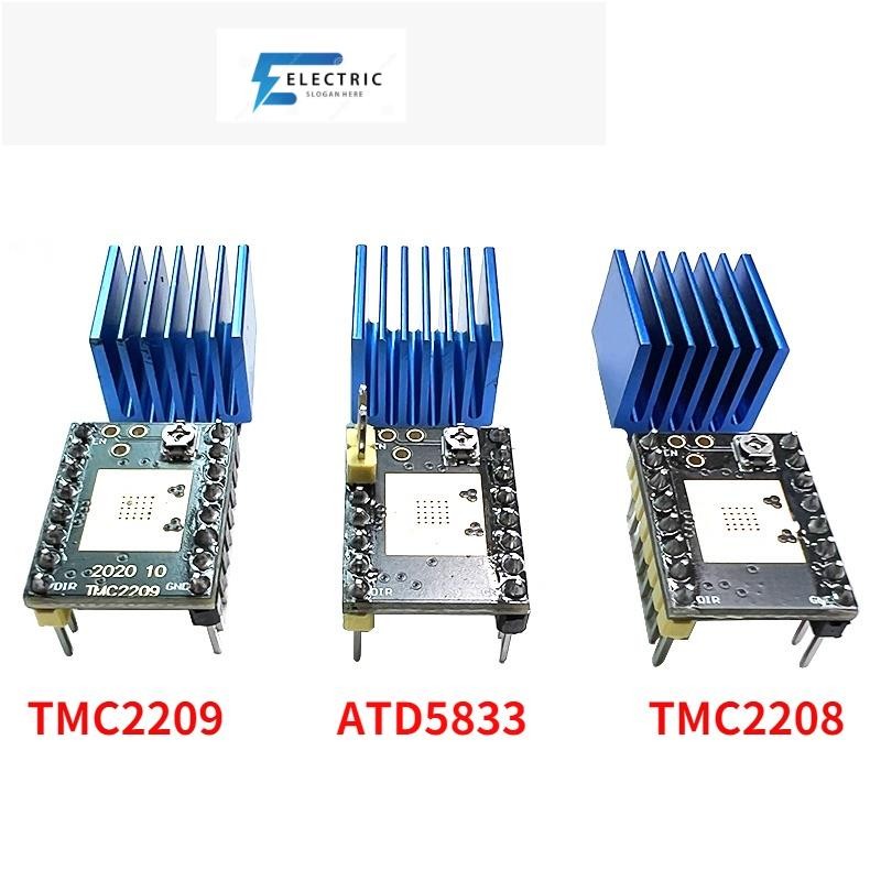 สเต็ปมอเตอร์ไดรเวอร์ควบคุม TMC2209 TMC2208 ATD5833 MKS อะไหล่เครื่องพิมพ์ 3D SKR V1.3 Ramps 1.4 1.6