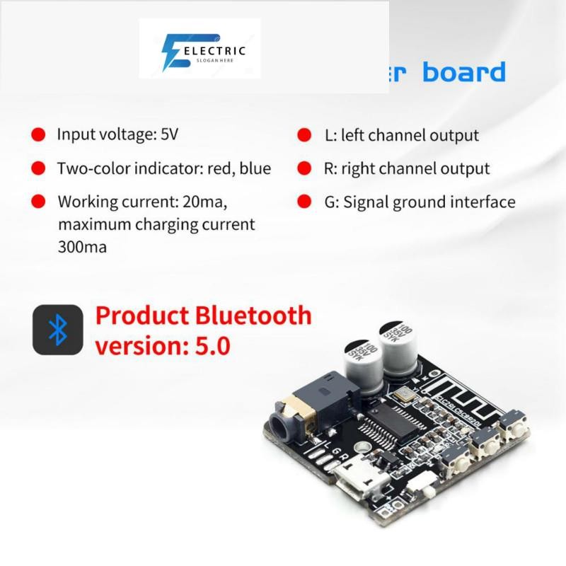 Vhm - 314 V. 20 บอร์ดรับสัญญาณเสียงบลูทูธ 5 . 0 Mp3 Lossless แบบชาร์จไฟได้ Xfw - 314-2 . 0 VHM-314 V