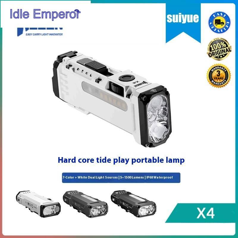 Wuben X4 ไฟฉายพกพาสีRGB แสงสว่างคงทน