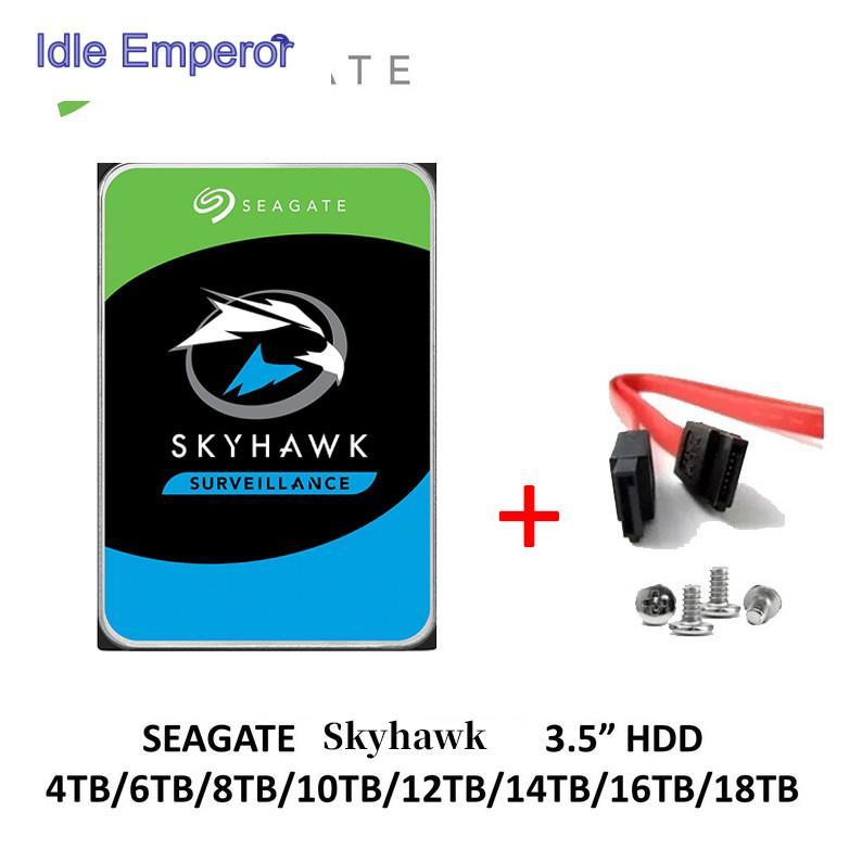 Seagate Skyhawk ฮาร์ดดิสก์กล้องวงจรปิด 3.5 (HDD) 1TB 2TB 3TB 4TB 6TB 8TB 10TB 12TB 14TB 16TB
