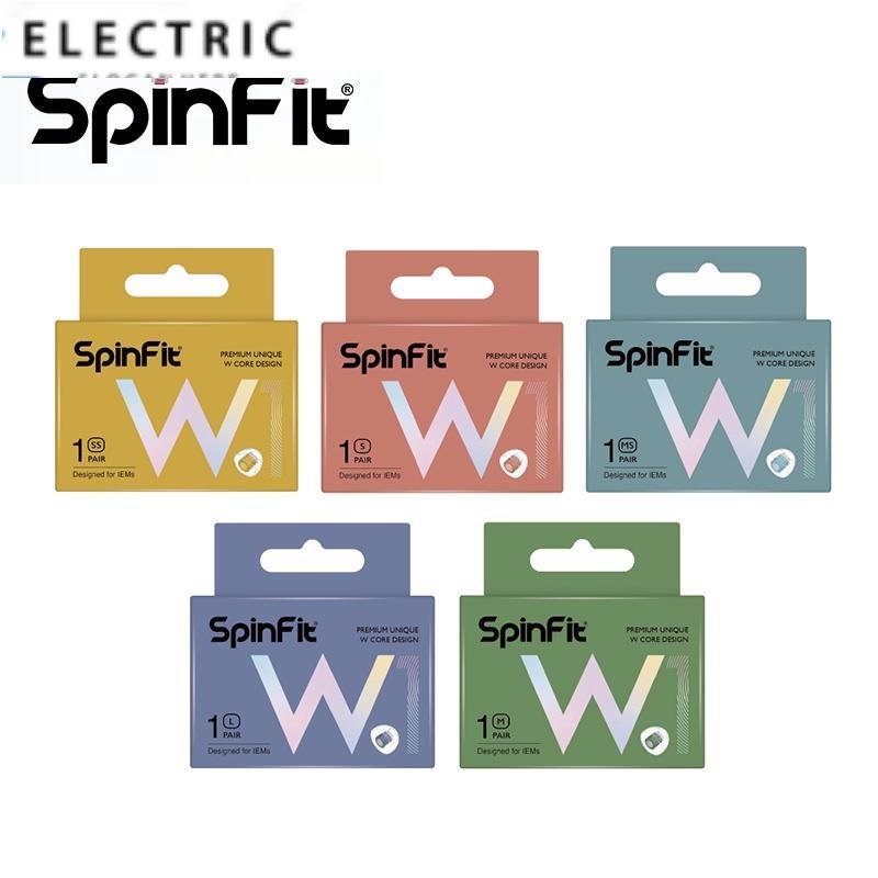 Spinfit W1 จุกหูฟังซิลิโคน รูปตัว W คู่ เส้นผ่าศูนย์กลาง 5-6 มม. สําหรับหัวฉีดหูฟัง