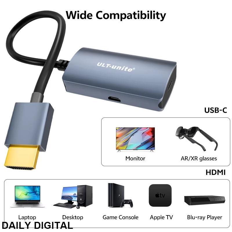 เข้ากันได้กับ Xreal Air Adapter เชื่อมต่อ Xreal HDMI Adapter เข้ากันได้กับ Nintendo สําหรับ Switch P
