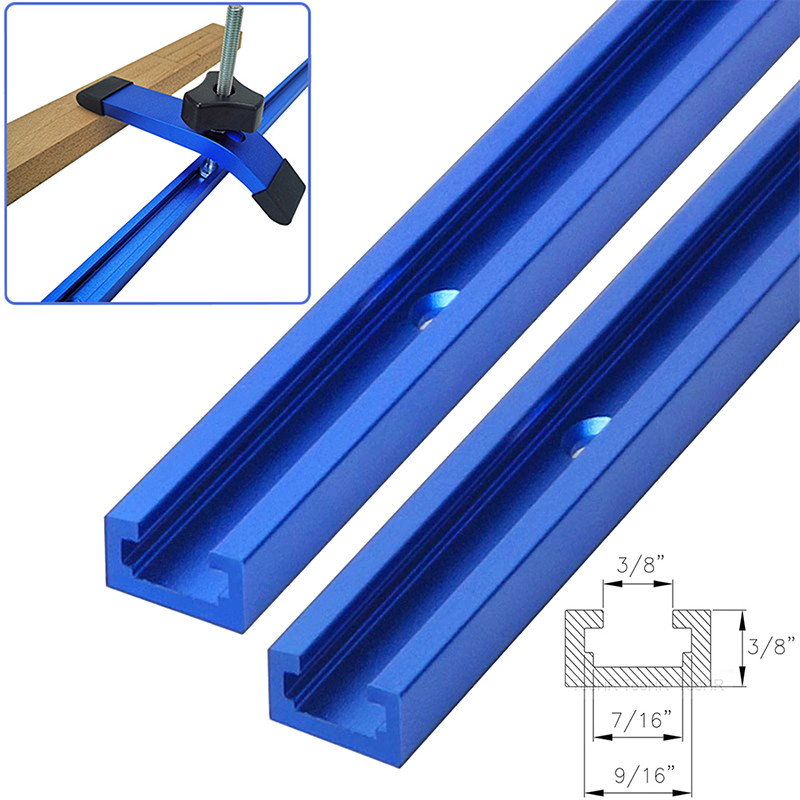 300-600MM Woodworking Chute Rail T-track T-slot Miter Track Jig T Screw Fixture Slot 19x9.5mm Table
