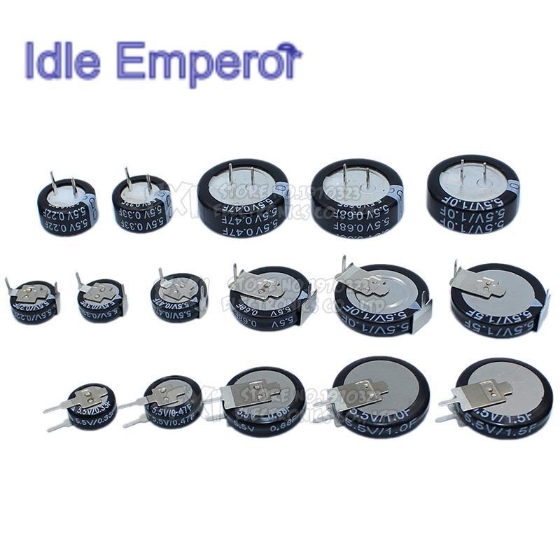 ตัวเก็บประจุซูเปอร์ 5.5V 0.1F 0.22F 0.33F 0.47F 1F 1.5F 4.0F V-type C-type H-type