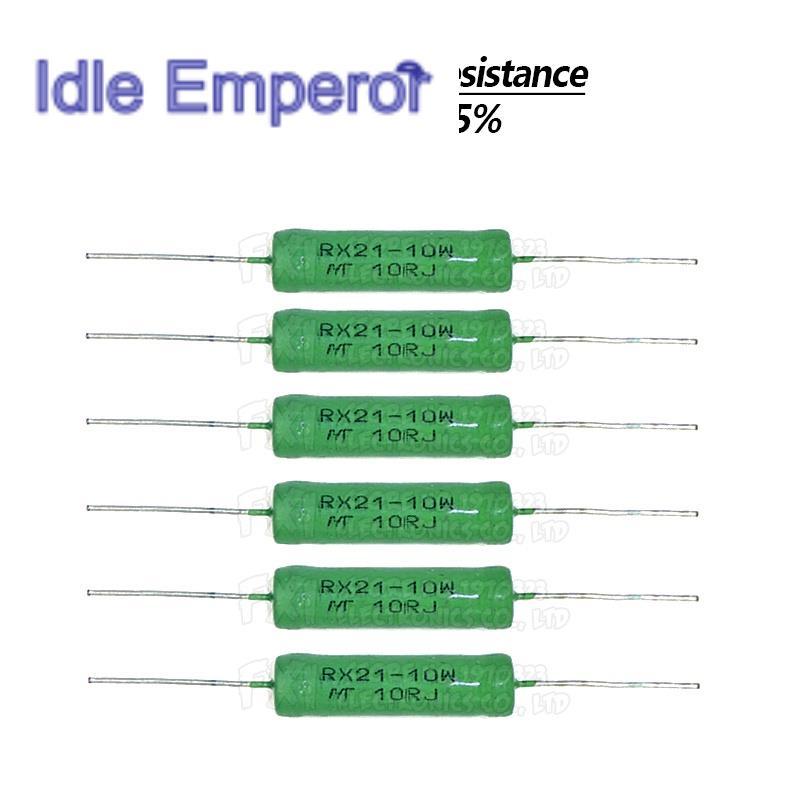 ตัวต้านทานสายไฟ RX21 10W 5% 150R ~ 15K 150R 200R 300R 470R 620R 820R 1K 2K 4.7K 7.5K 10K 12K 15K 5 ช