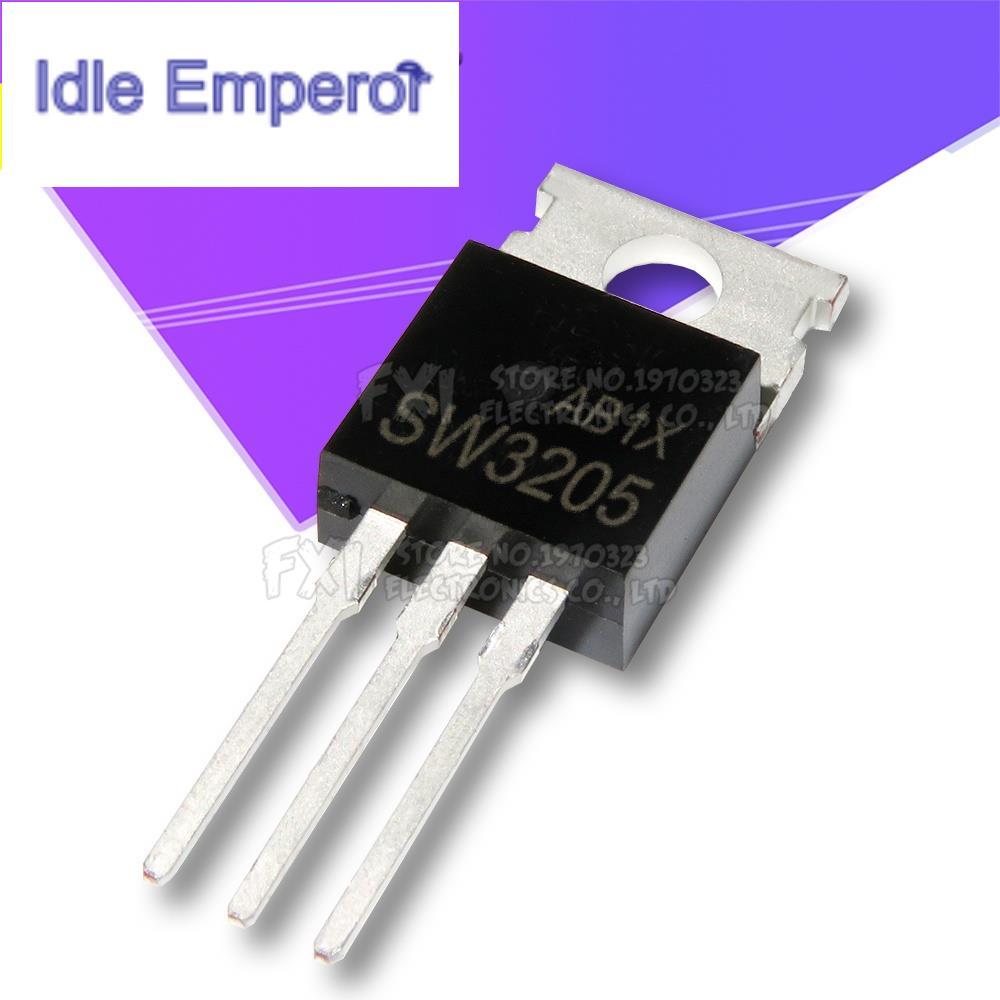 หลอดคริสตัล SW3205 CEP3205 MT3205 DIYGBA FHP3205 CS3205 SW3205 SVD3205T TO-220 FET 110A 55V 10 ชิ้น
