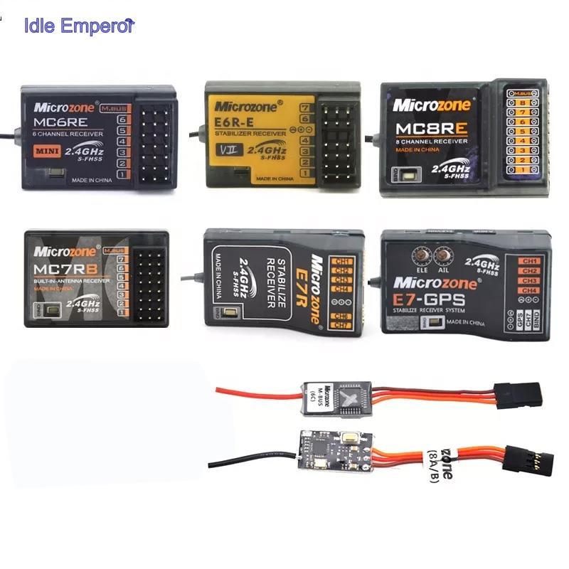 Microzone MC6RE MC7RB ตัวรับส่งสัญญาณ M-SBUS ขนาดเล็ก 6CH MC8RE 8CH สําหรับโดรนบังคับ MC6C MC8B MC90