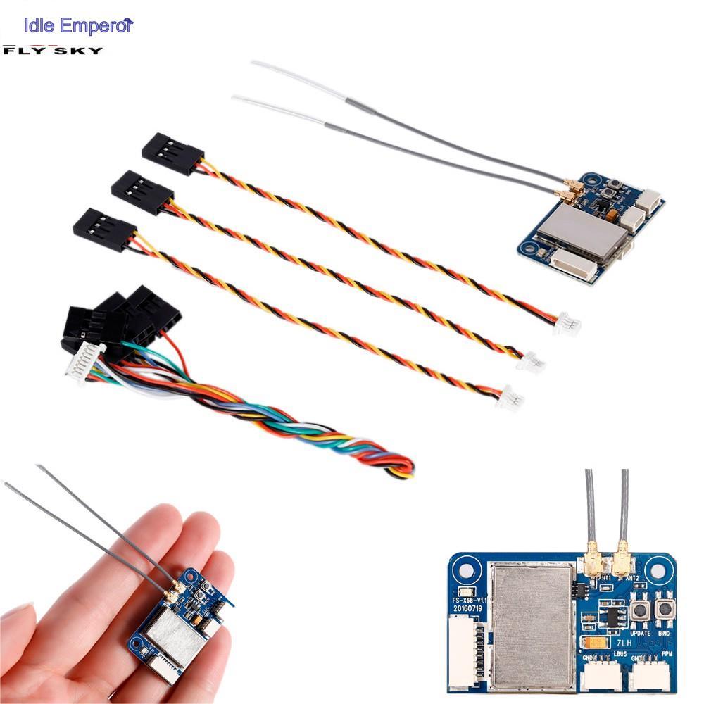 Flysky ตัวรับสัญญาณ FS-X6B 2.4G PPM i-BUS 6CH สําหรับ FS-I6X FS-i4