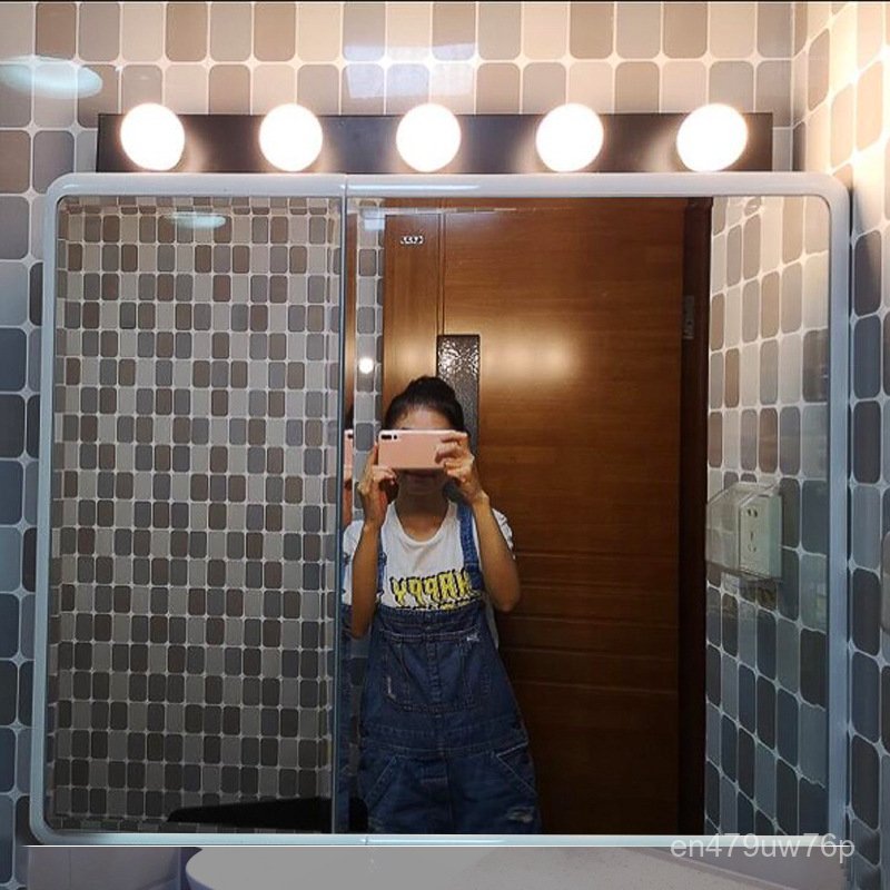 Mirror Front Light Bathroom led No-Drill Mirror Cabinet Makeup Light Bathroom Vanity Light Mirror Li