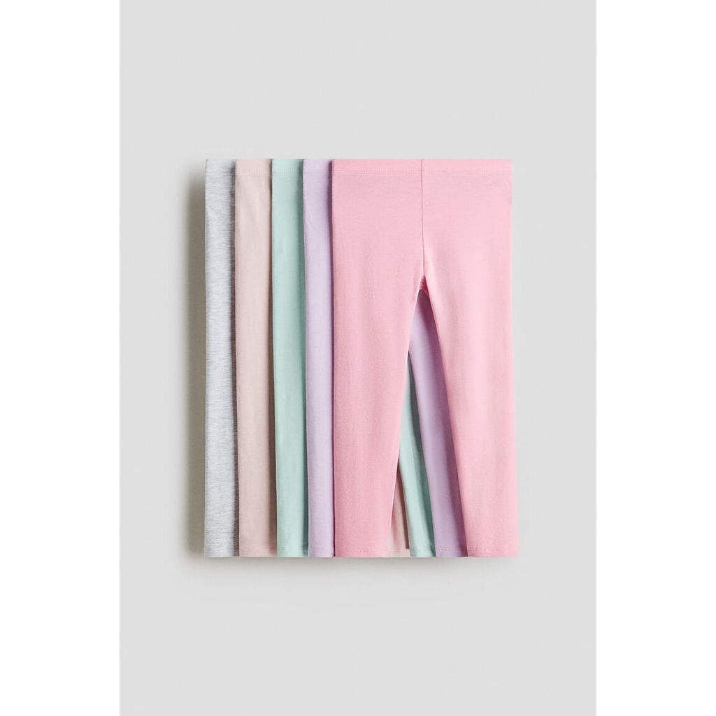 H&M(เอชแอนด์เอ็ม) แพ็ค 5 ชิ้น เลกกิ้งจอร์ซีย์ เด็กผู้หญิง 750528_22