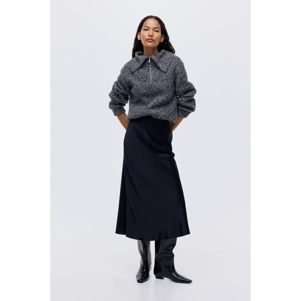 H&M(เอชแอนด์เอ็ม) กระโปรงมิดิ Women Midi skirt 1246922_4