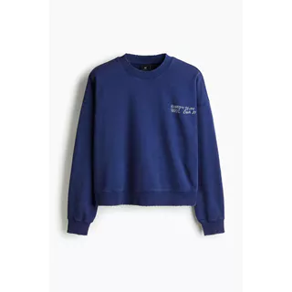 H&M(เอชแอนด์เอ็ม) เสื้อสเวตเชิ้ตพิมพ์ลายทรงโอเวอร์ไซส์ Men Oversized Fit Printed sweatshirt 1313233_1