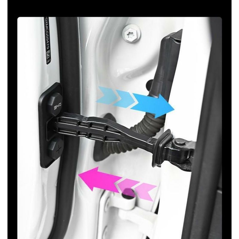 BYD SEALION 7 อุปกรณ์เสริม BYD SEALION 07 EV ซิลิโคนประตูฝาครอบป้องกันกันน้ํากันสนิมแผ่นดูดซับแรงกระแทกประตูล็อคหัวเข็มข - รูปที่ 5