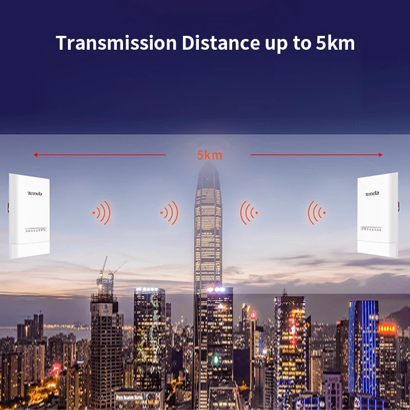 Tenda OS3 5KM 5GHz 867Mbps Outdoor CPE Wireless WiFi Repeater Extender Router AP Access Point Wi-Fi 