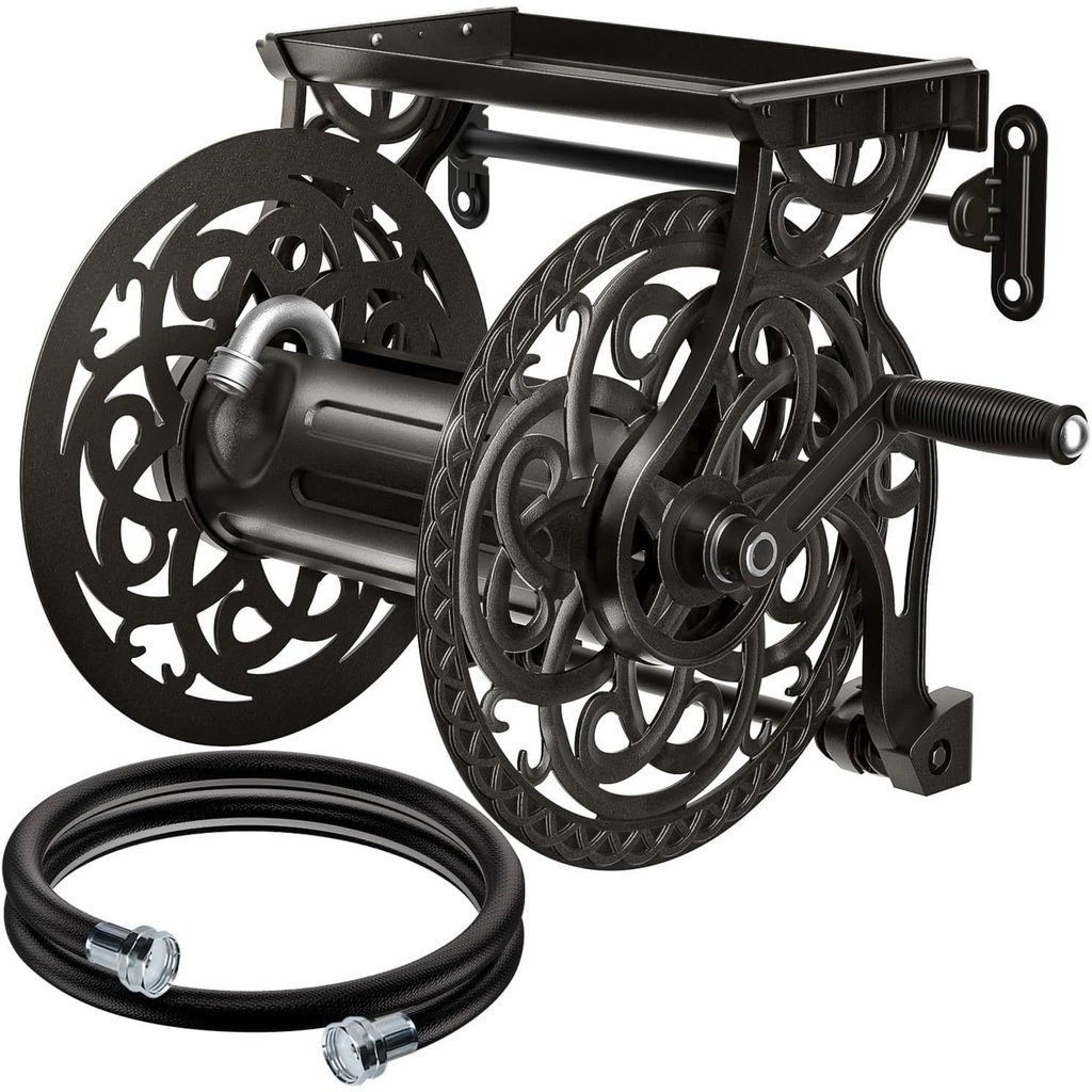 ที่เก็บสายยางติดผนัง125ฟุต5/8สายยางขนาดนิ้ว Wall Mount  Hose Reel RYM6