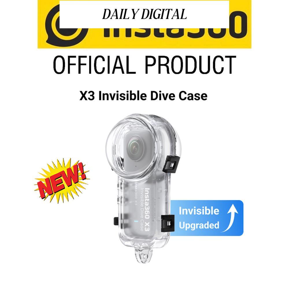 Insta360 X4 เคสดําน้ําที่มองไม่เห็นสําหรับกล้อง Insta360 X4/X3