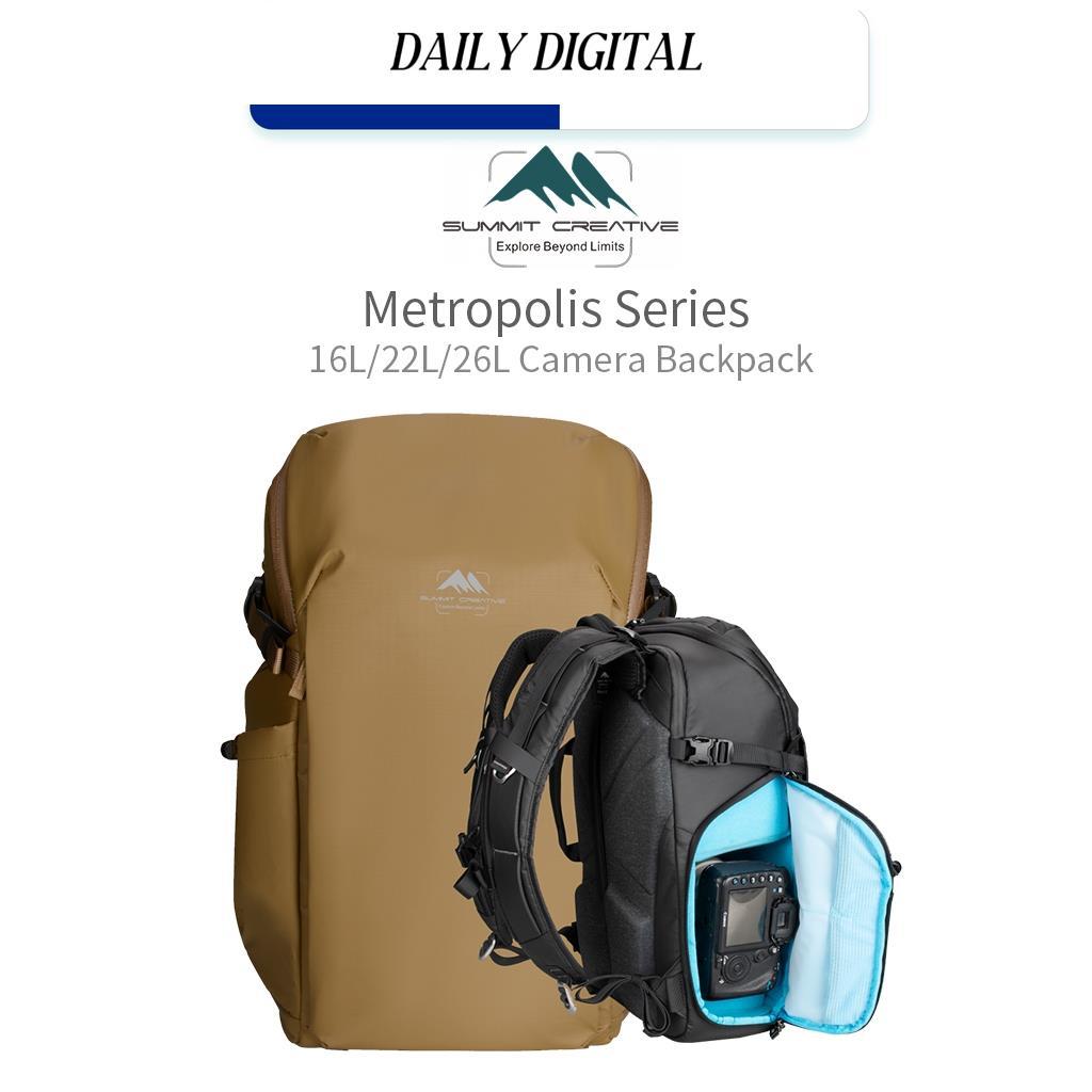 Summit Creative Metropolis Series 16L/22L/26L กระเป๋าเป้กล้อง Travel สําหรับเลนส์กล้อง/โดรน