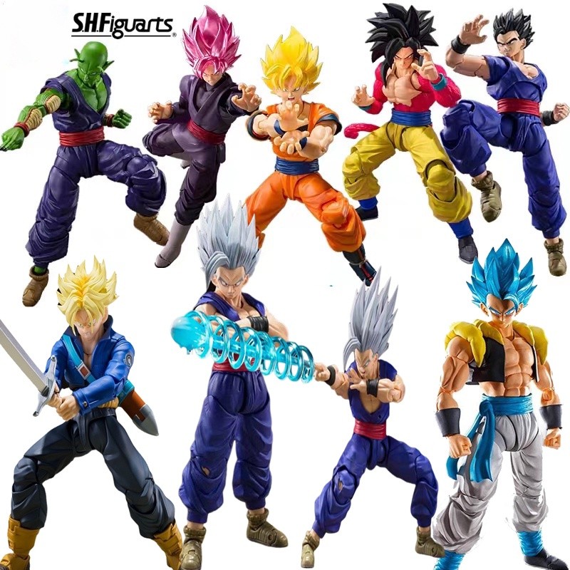 ตุ๊กตาฟิกเกอร์ อนิเมะ Dragon Ball SHF Goku Vegeta Super Saiyan SSj4