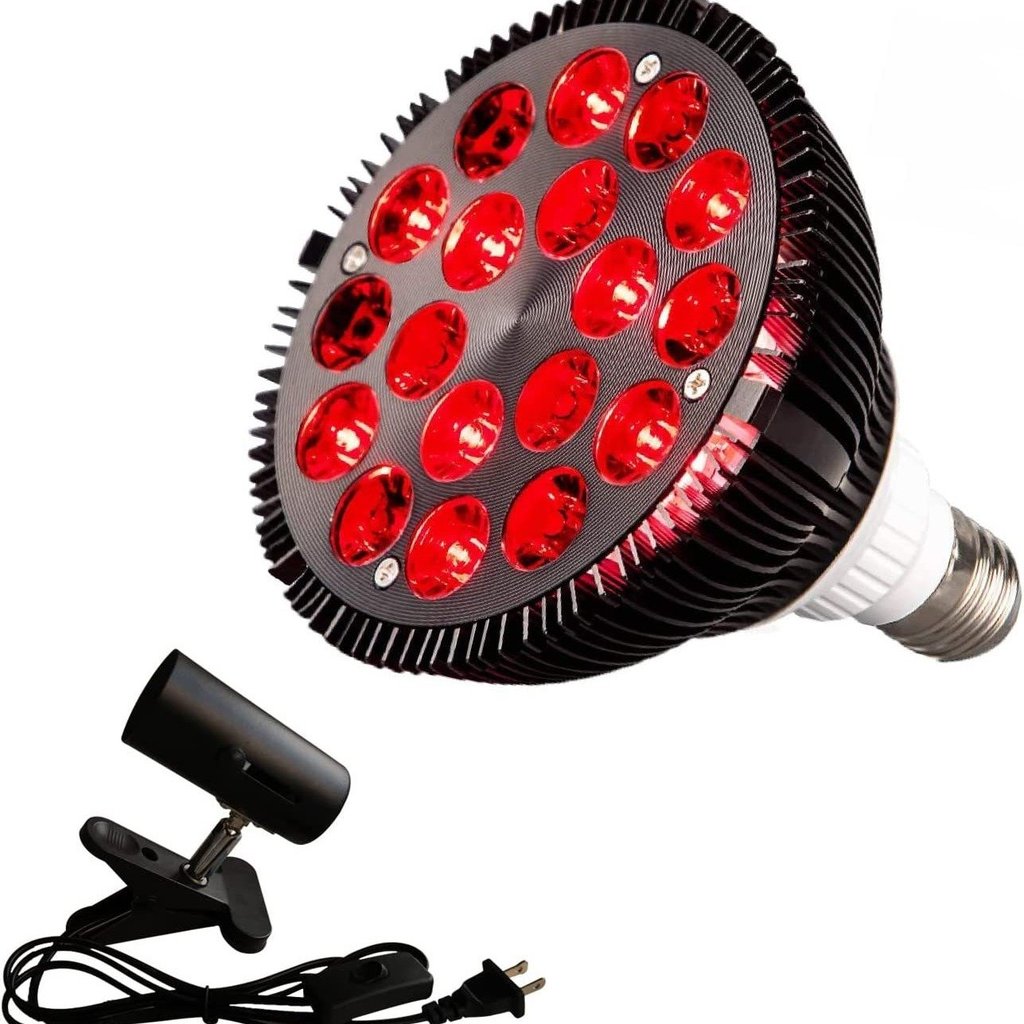 New PAR38Red Light Clip Therapy Lamp Bulb Treatment Desktop Lamp660nm 850nm Near-infrared Combined L
