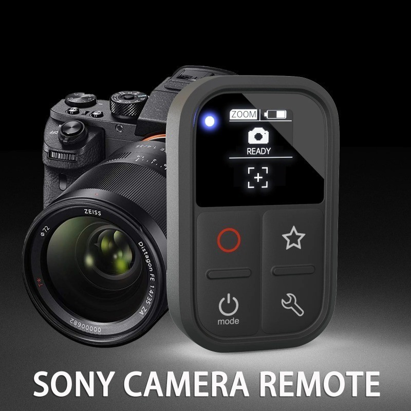 กล้อง Sony รีโมทคอนโทรลบลูทูธสายชัตเตอร์ไร้สาย RMT-P1 สําหรับ A7M3 A7M5 A7M4 A6700 ZV-10 A7C A9 FX3T