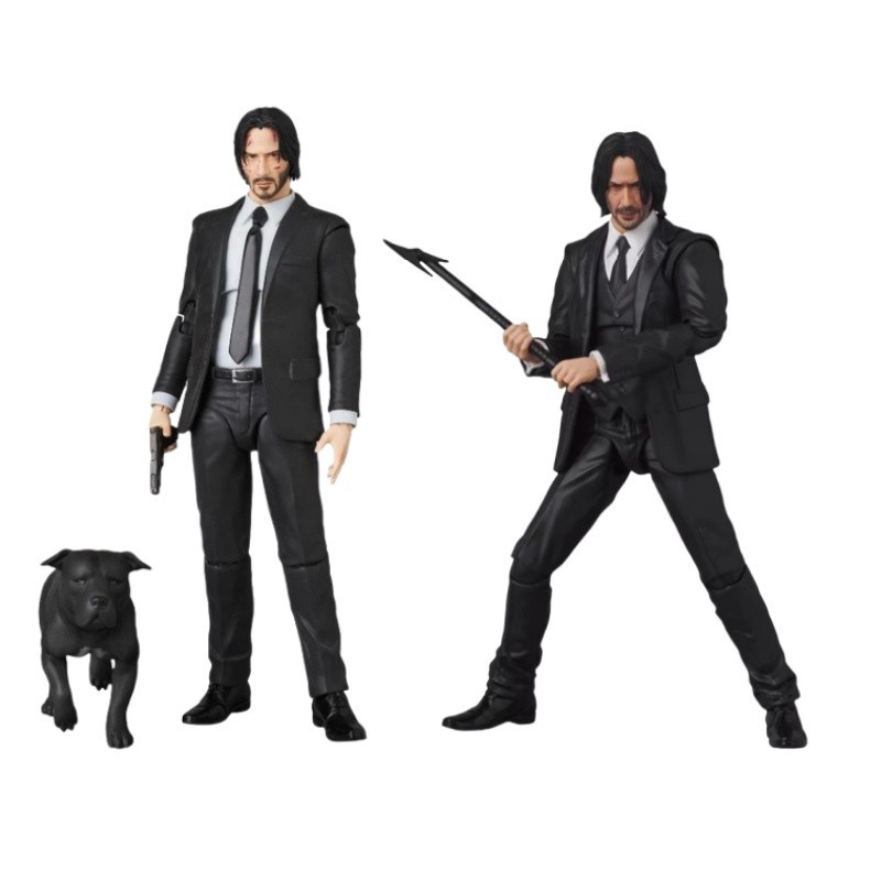 ภาพยนตร์แอ็คชั่น John Wick Keanu Reeves เช่น John Wick Mafex 085/212 Action Figure ของเล่น