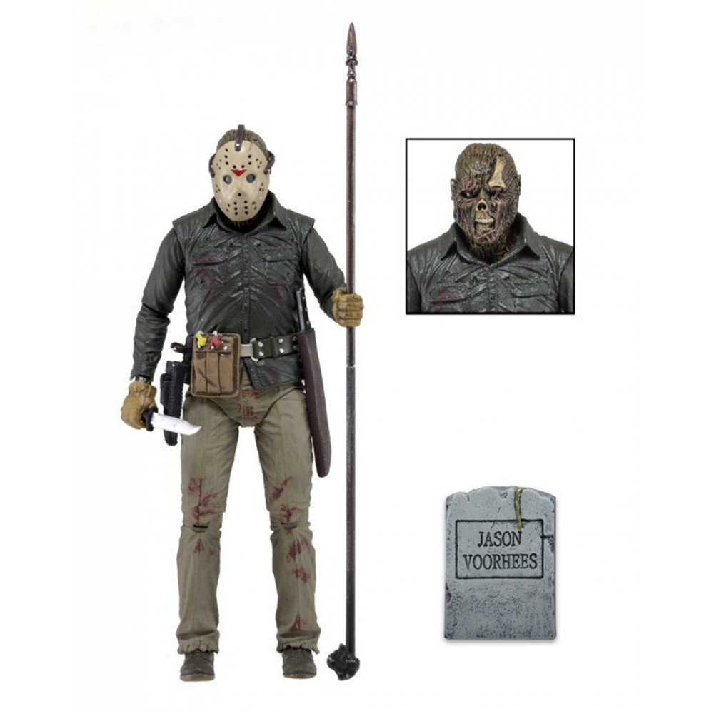 NECA Friday the 13th Part 6 Jason Lives Jason Voorhees Super Action Figure Model Toy [รุ่น Ultimate]