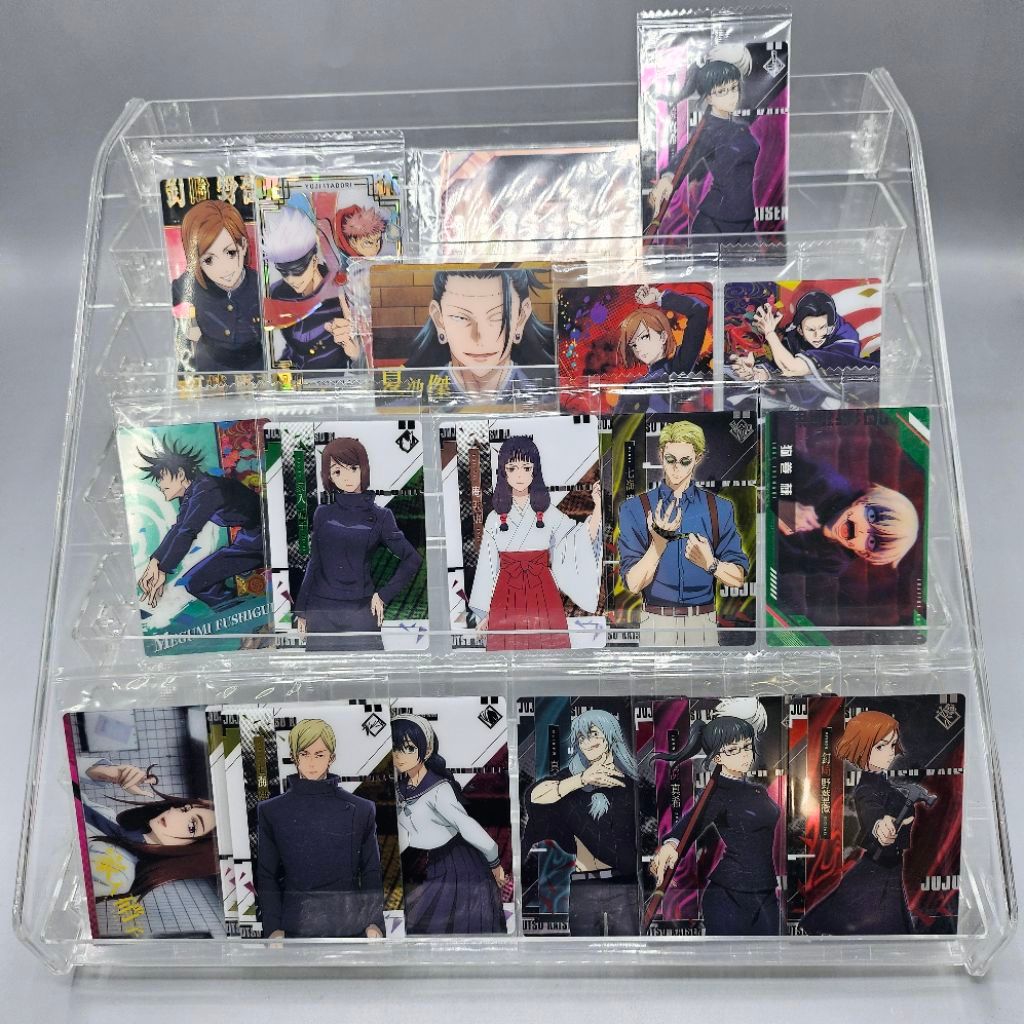 (lot4 2026/แท้✅️) ของสะสม อนิเมะ การ์ด มหาเวทย์ผนึกมาร โกโจ ยูจิ นานามิ jujutsu kaisen card gojo  wafer  jjk