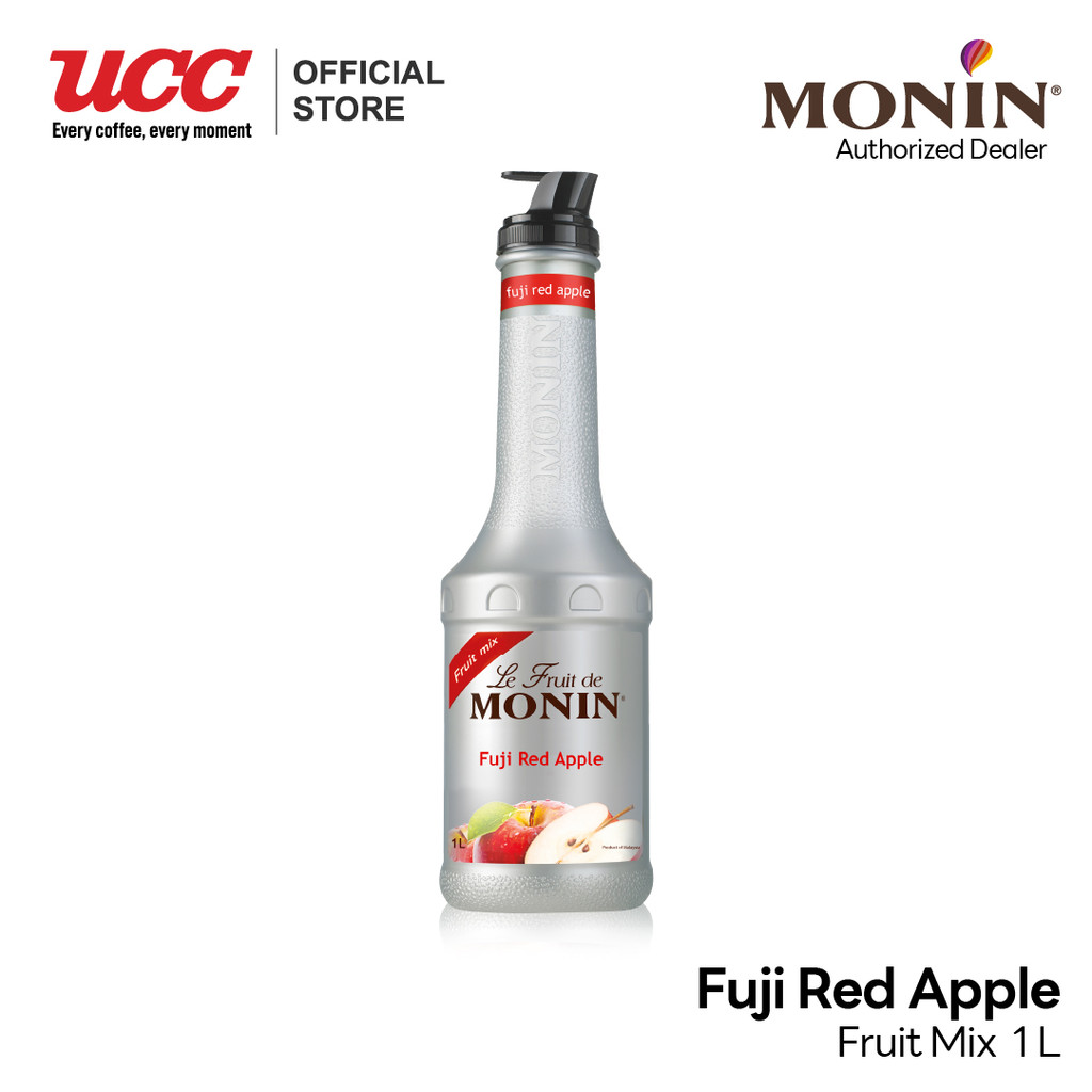 MONIN Fuji Red Apple Fruit Mix แอปเปิ้ลแดงฟูจิฟรุ๊ตมิกซ์ 1L.