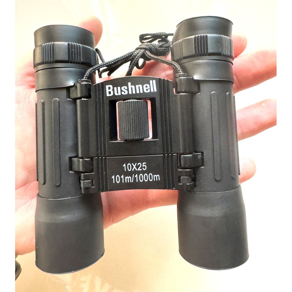 กล้องส่องทางไกล Bushnell 10x25 Ultra High Power เลนส์ใส ชัดเจน ขนาดพกพา พร้อมซองเก็บ เหมาะสำหรับเดินป่า ดูนก