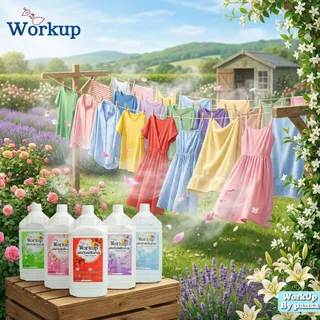 น้ำยาปรับผ้านุ่ม สูตรเข้มข้น WorkUp ขนาดสุดคุ้ม 3.5 ลิตร