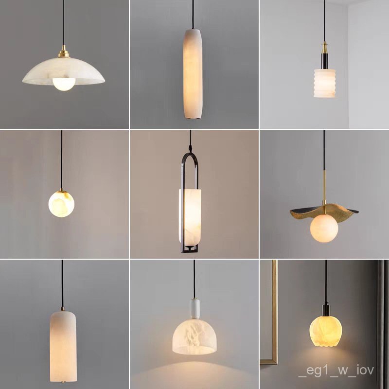Natural Marble Master Bedroom Bedside Small Pendant Light Nordic Hotel Homestay Bar Designer Entrywa