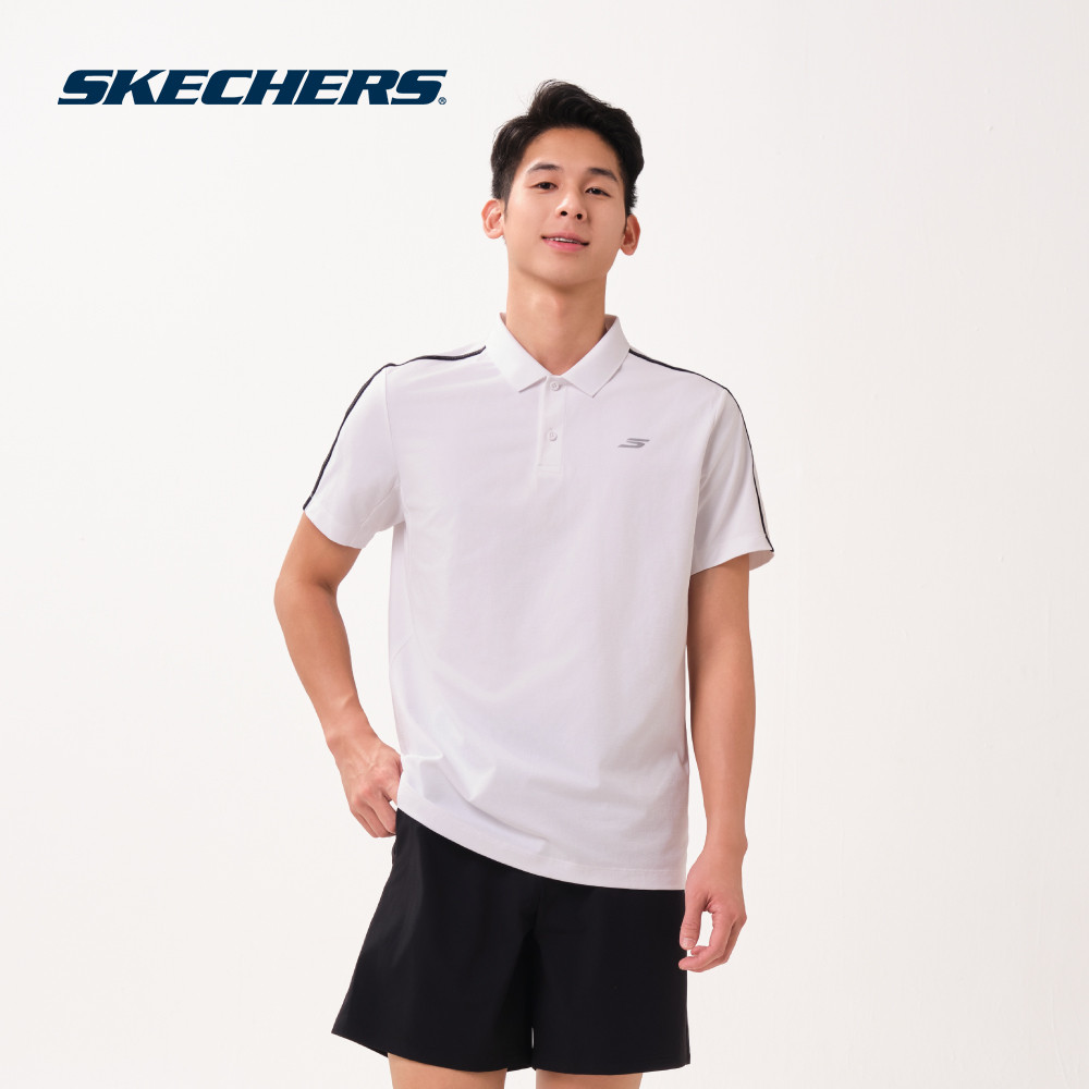 Skechers สเก็ตเชอร์ส เสื้อโปโลผู้ชาย Men Polo Apparel - SP126M100-0019