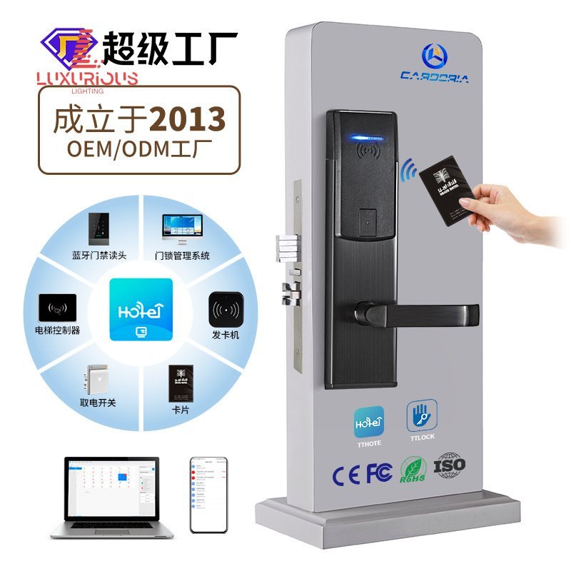 ล็อคประตูโรงแรม ล็อคโรงแรม Tongtong TTHOTEL ล็อคอัจฉริยะ ล็อคการ์ดสไลด์ ล็อคประตูโรงแรม IC ความรู้สึ