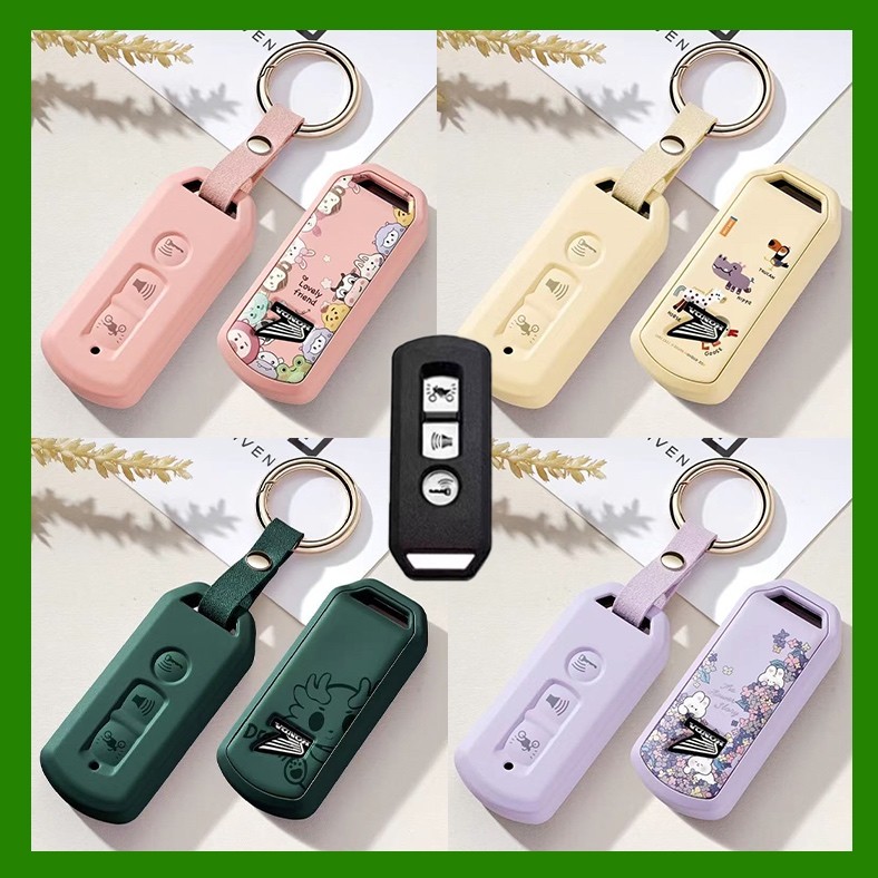 key case เคสกุญแจรถจักรยานยนต์ TPU สําหรับ Honda nss350 pcx150 Forza350 ns125la UHR150 X-ADV750 การ์