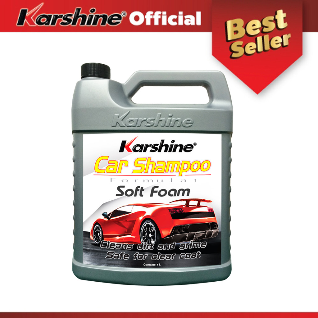 Karshine Car Shampoo แชมพูล้างรถ 4L.