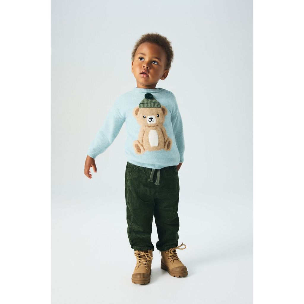 H&M(เอชแอนด์เอ็ม) กางเกงผ้าคอร์ดวอยคอตตอน Infants Cotton corduroy trousers 1295449_2