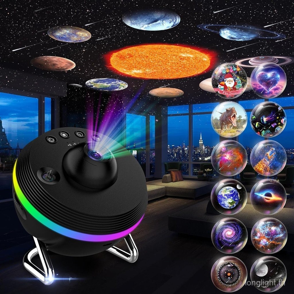 Star Projector, 13 in 1 HD planetarium Galaxy Projector สำหรับห้องนอน, Star Projector Galaxy Light พ