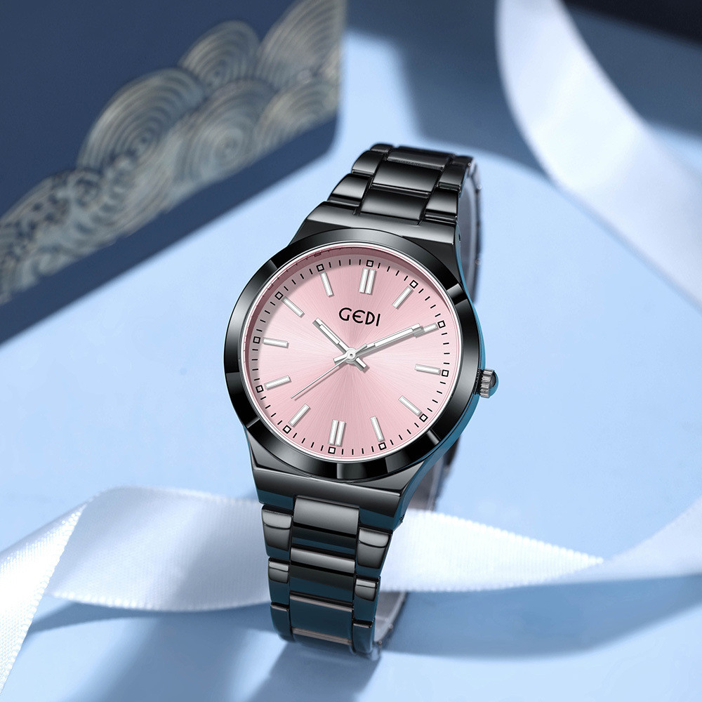GEDI Gedi women's watch, fashionable dopamine new model, simple and high-value quartz watch, ladies'