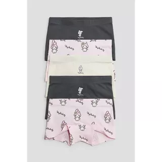 H&M(เอชแอนด์เอ็ม) ชุดบ็อกเซอร์คอตตอน 5 ชิ้น Girls 5-pack cotton boxer briefs 0783893_22