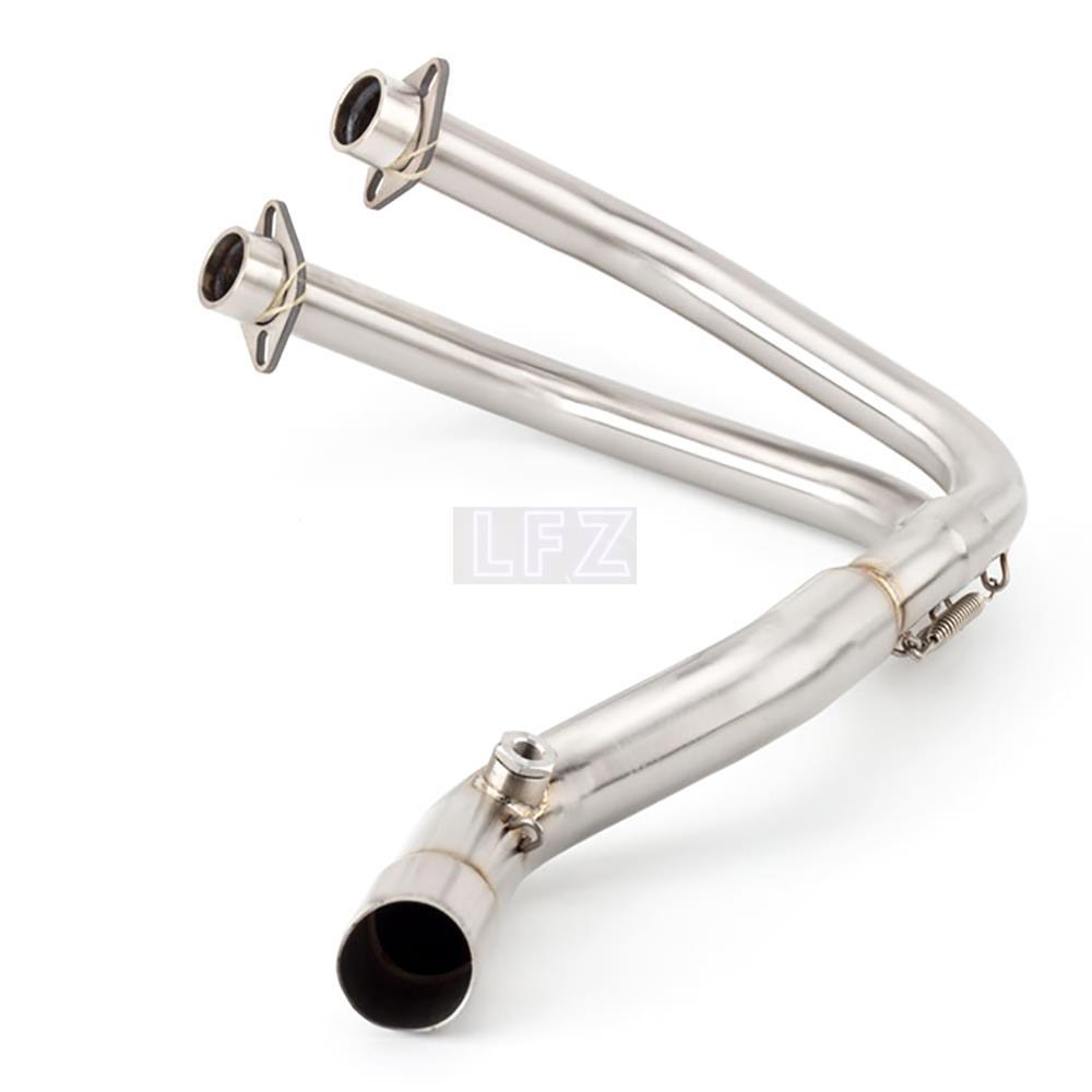 ท่อไอเสียรถจักรยานยนต์ดัดแปลงท่อด้านหน้า Slip-On Kawasaki Vulcan S650 650s VN650 EN650