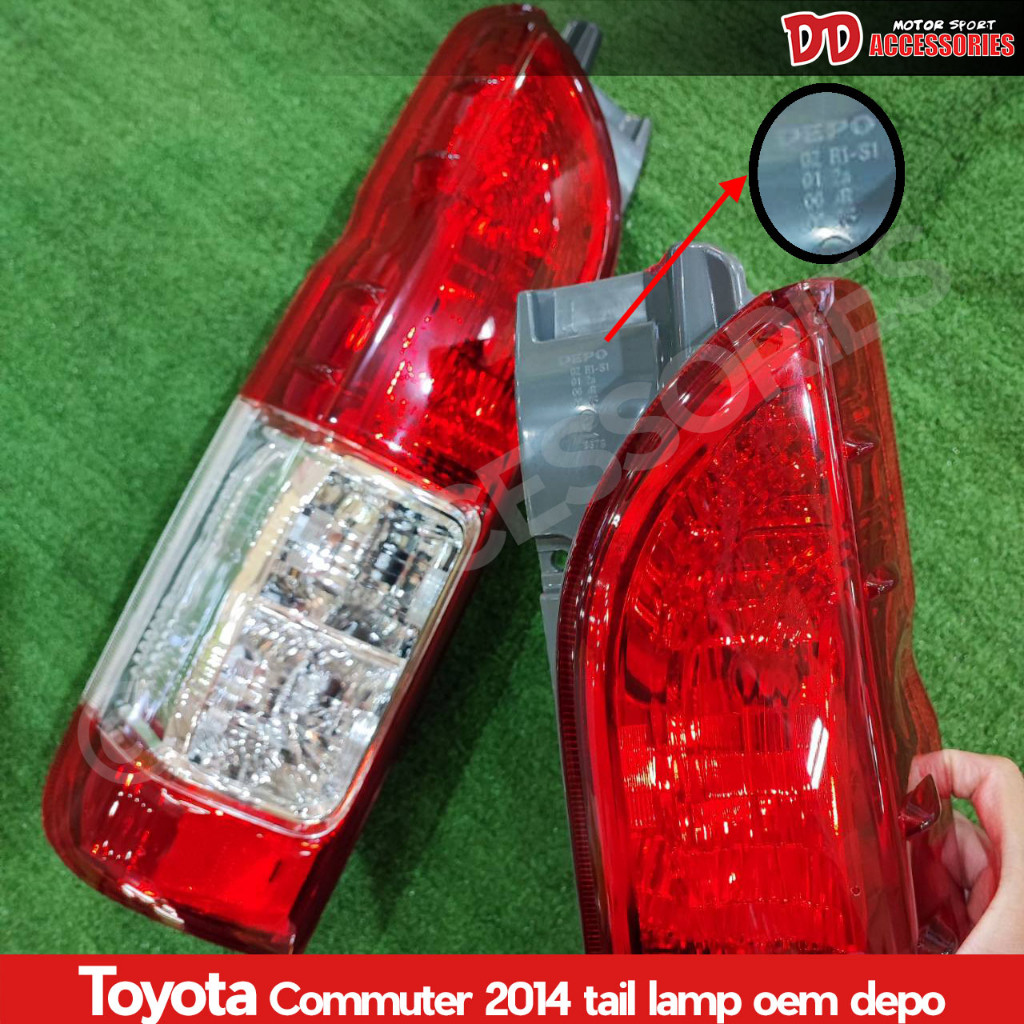 ไฟท้าย รถตู้ hiace commuter 2005 2007 2009 2011 2013 2014 2016 2018 เดิมๆ ลายปี 2014 ขายแยกข้าง DEPO