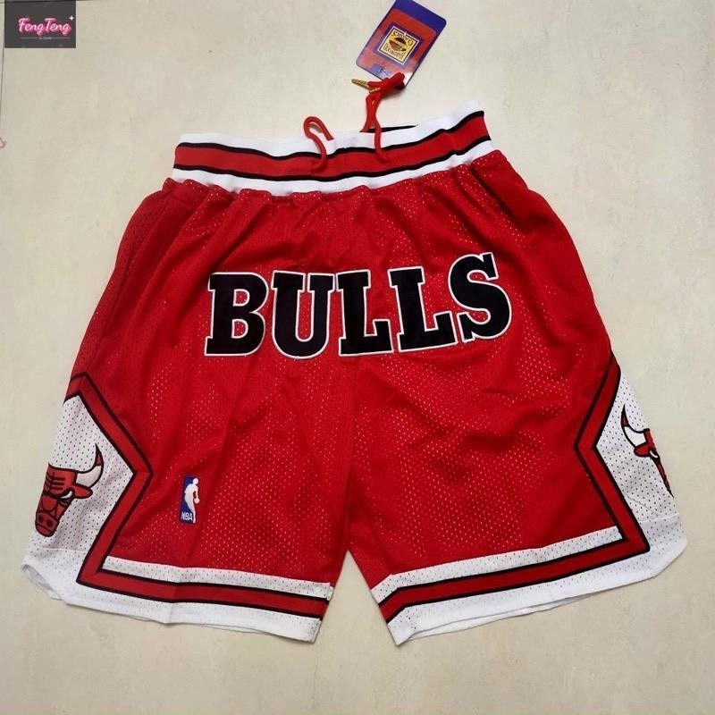 จัดส่งฟรี!⛹‍♂️ Nba Basketball Shorts Bulls Men 's Shorts Sports Shorts