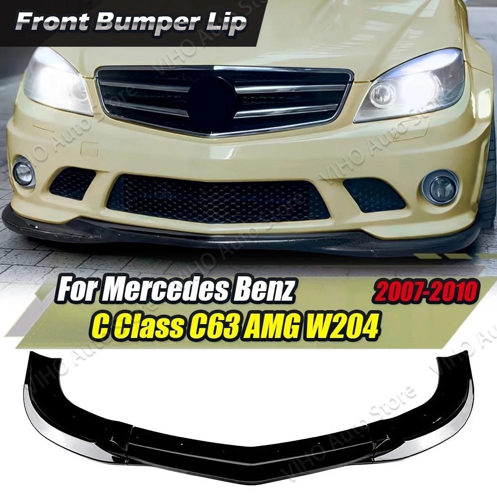 สําหรับ Mercedes Benz C Class W204 S204 C63 AMG 2007 2008 2009 2010 รถกันชนหน้า Lip Splitter Diffuse