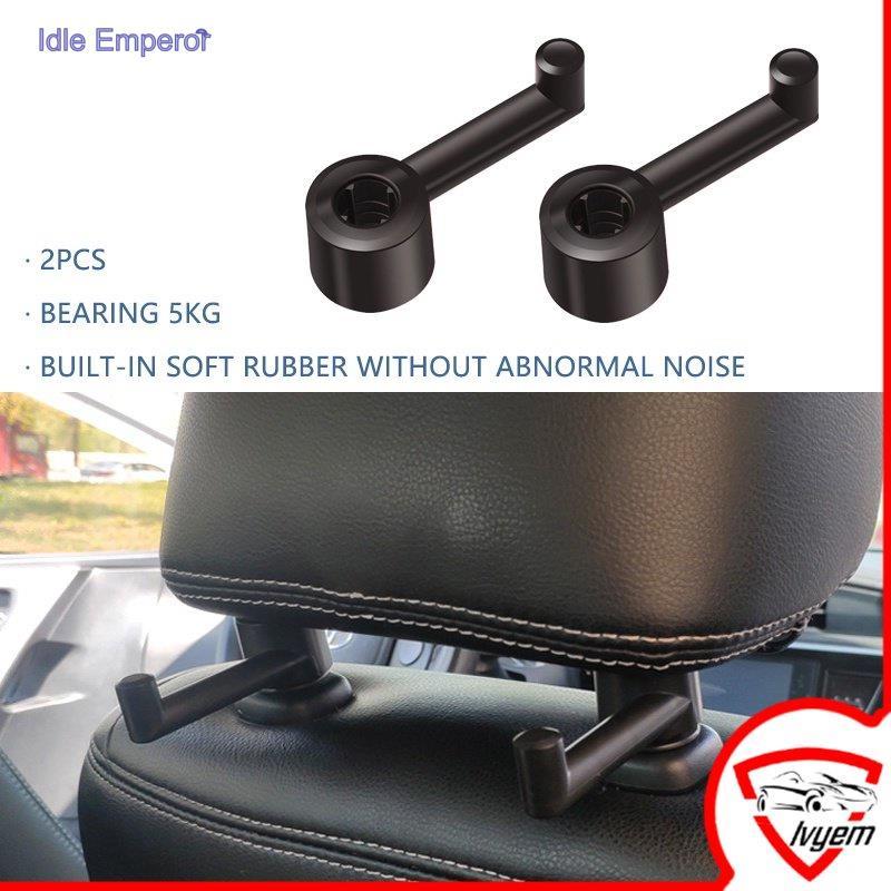 2PCS รถ Headrest Hook เบาะหลัง Auto Hanger Hook Car Organizer Hook Holder