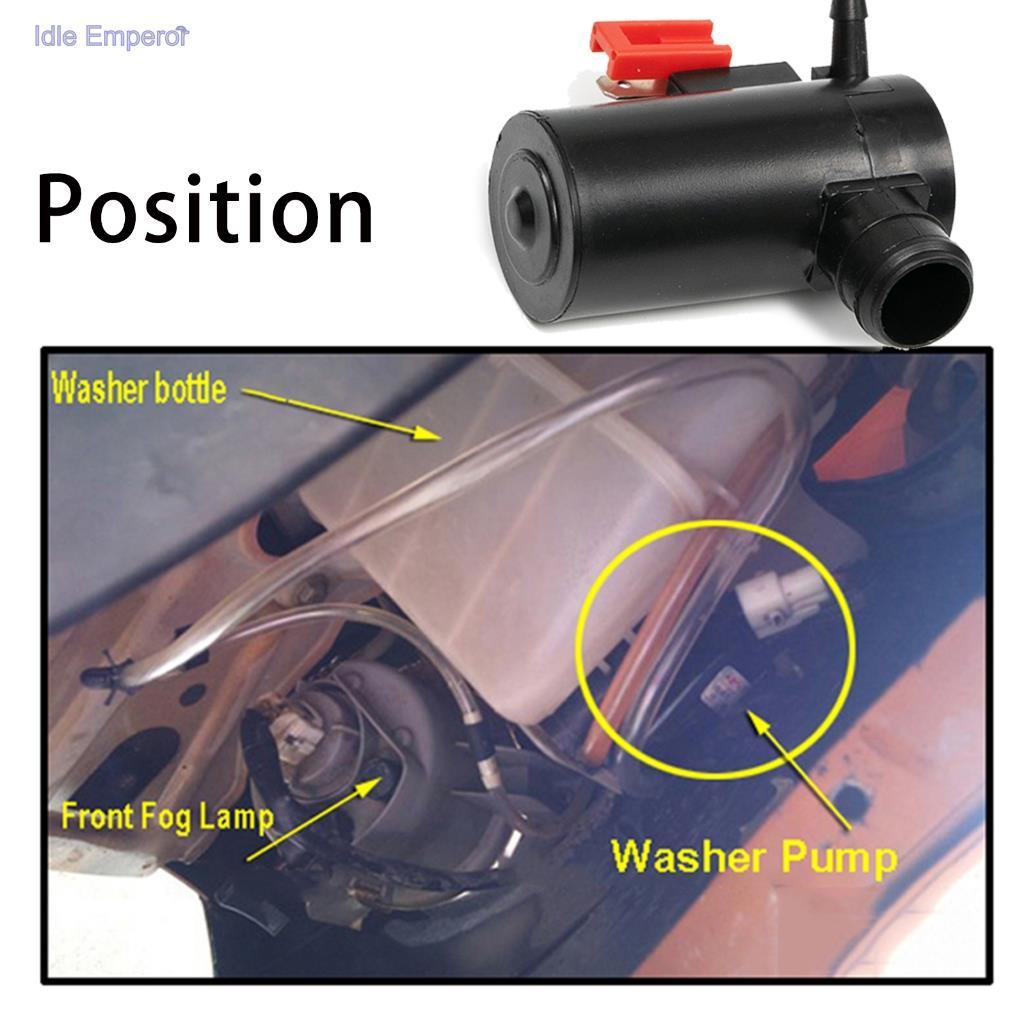 รถด้านหน้าด้านหลังกระจก Wiper เครื่องซักผ้าปั๊มมอเตอร์ Liquid Outlet สําหรับ Subaru Impreza Legacy F