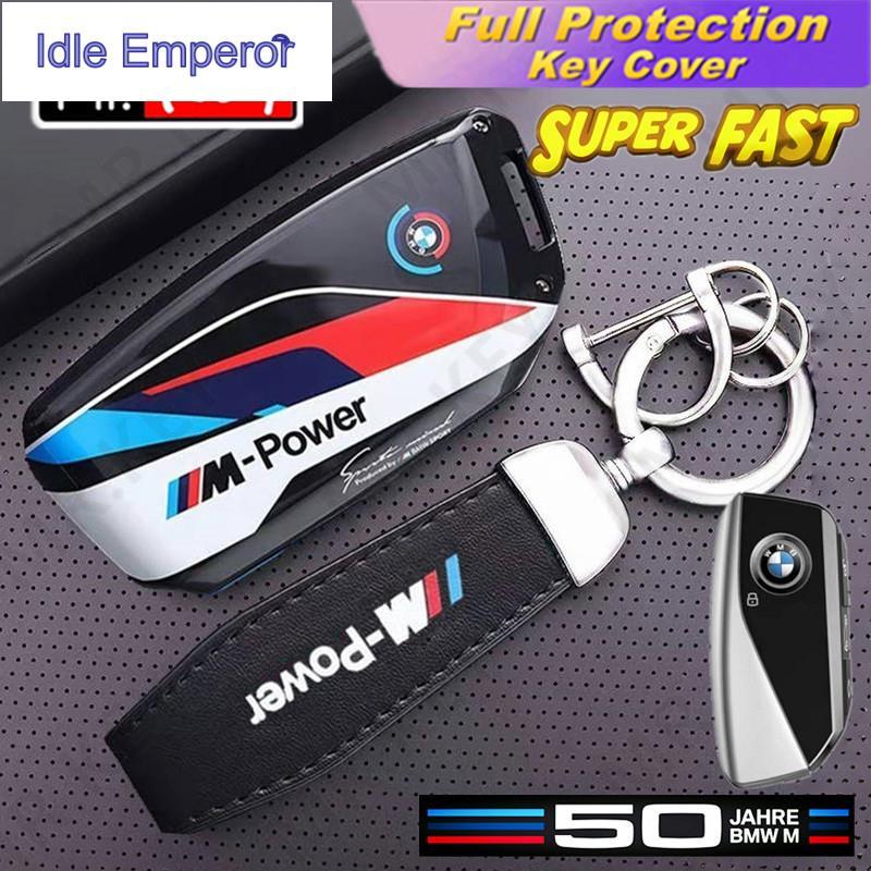Mr.Key BMW M Power Key Case สําหรับ 2023-2025 X1 U11 7Series 735i 740i I7 G07 X7 LCI XM Fob Chain