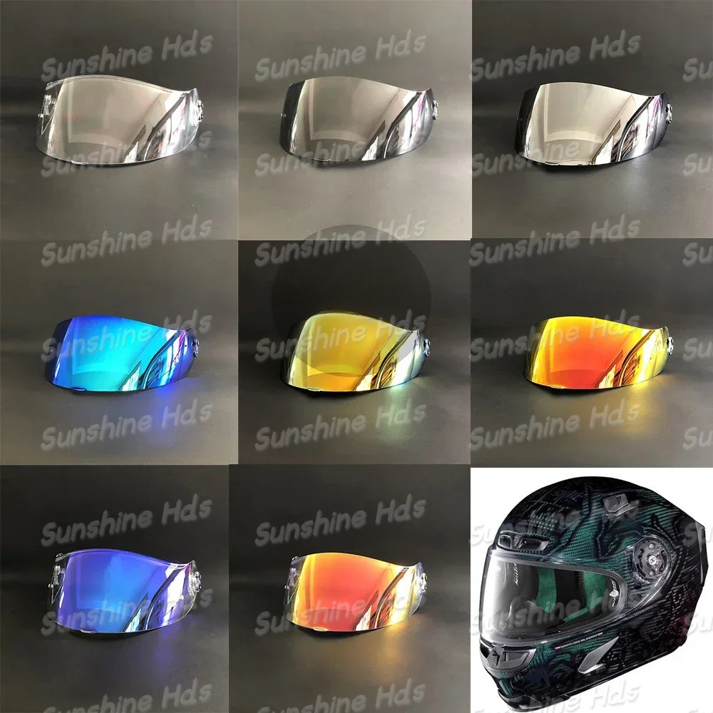 X803 RS หมวกกันน็อค Visor เลนส์หมวกกันน็อคแบบเต็มหน้าเลนส์เปลี่ยนเลนส์ชุบสําหรับ Nolan X-lite X-803 